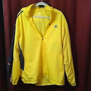 Vtg Adidas windbreaker w hood raincoat men's xl